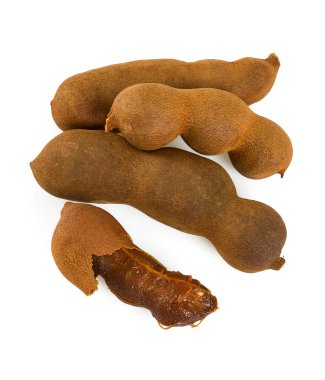 tatlı demirhindi beyaz üzerine izole