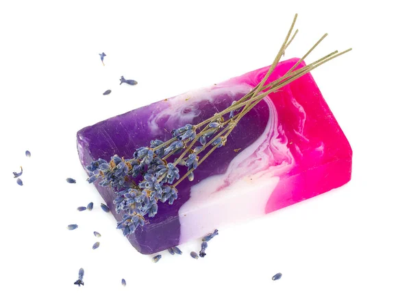 Natueal Lavendel Tvål Bakgrund — Stockfoto