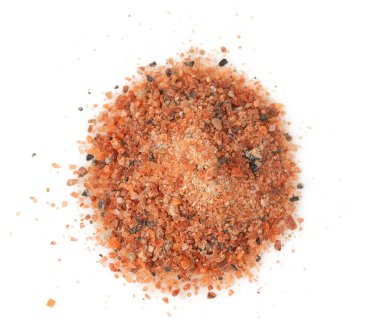 Himalaya siyah tuzu beyaz üzerine izole