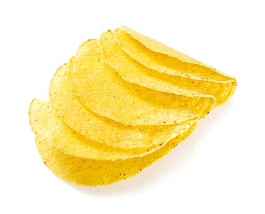 taco kabukları üzerinde beyaz izole