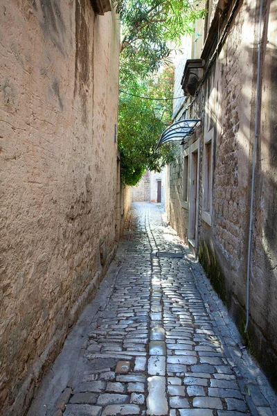 Ulica Starego Chorwackiego Miasta Trogir — Zdjęcie stockowe