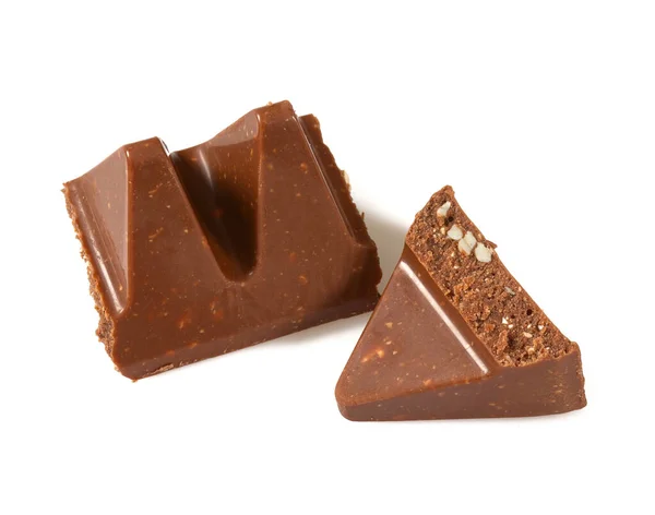 Chocolate Bar Isolates White — Stock Photo, Image