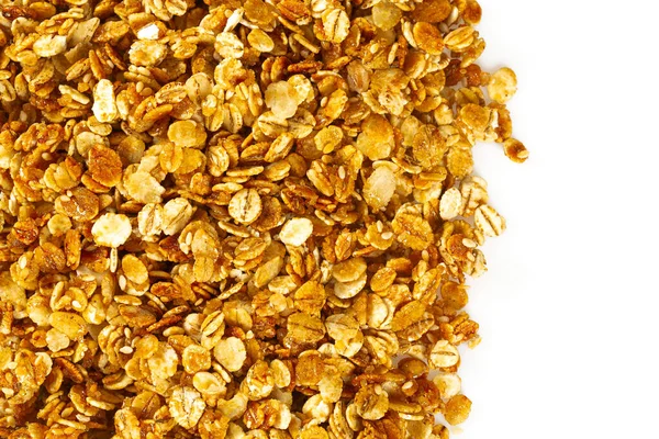 Granola Geïsoleerd Wit — Stockfoto