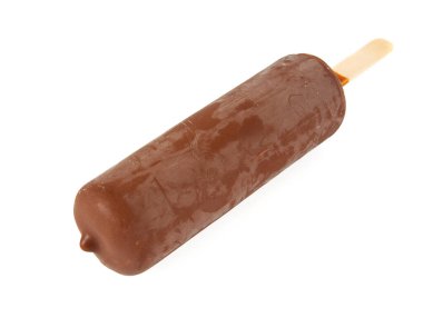 Çikolatalı dondurma ve beyaz.