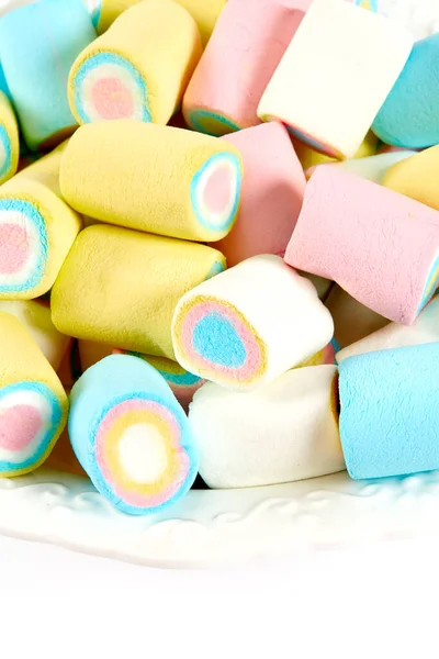 Färg Marshmellow Närbild Skott — Stockfoto