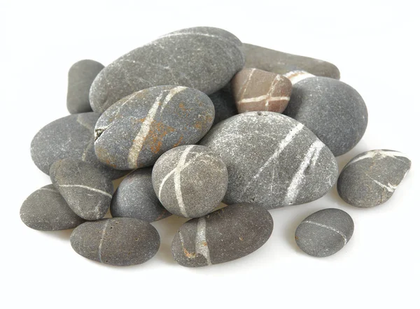 Pebbles Isolated White Background — Stock Photo, Image