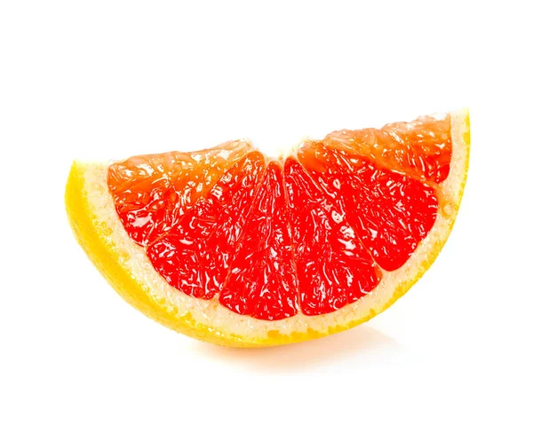 Grapefruit Izolat Alb — Fotografie, imagine de stoc