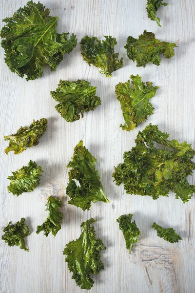 kale chips isolated on white