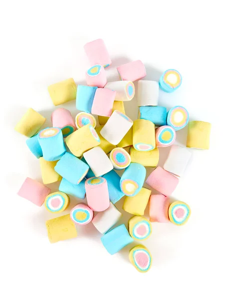 Beyaz Arkaplanda Izole Edilmiş Renkli Şekerlemeler — Stok fotoğraf
