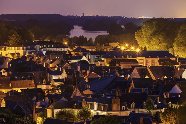 Amboise panorama - widok z lotu ptaka — Zdjęcie stockowe