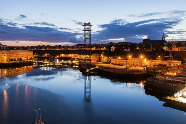 Penfeld rivier in Brest — Stockfoto