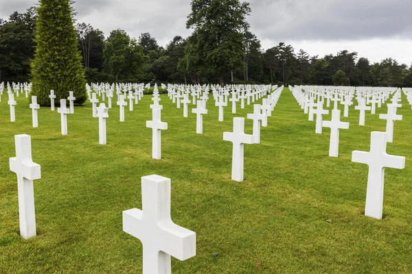Normandía Cementerio y Monumento Americano en Saint Laurent sur Mer — Foto de Stock