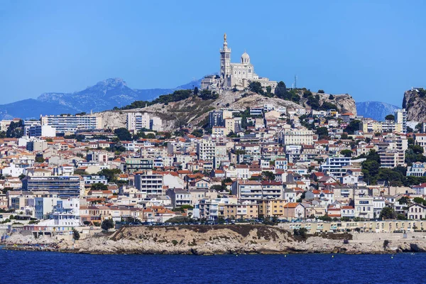 Marseille panorama from Frioul archipelago — Stock fotografie