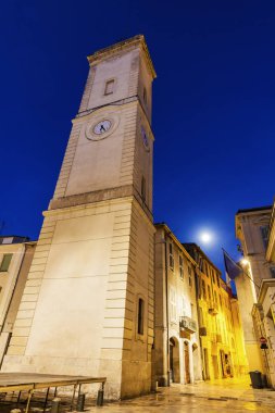 Clock Tower on Place de l'Horloge in Nimes