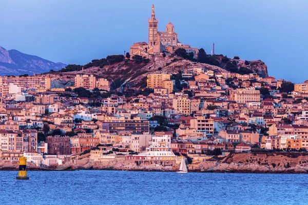 Marseille panorama z Frioulského souostroví — Stock fotografie