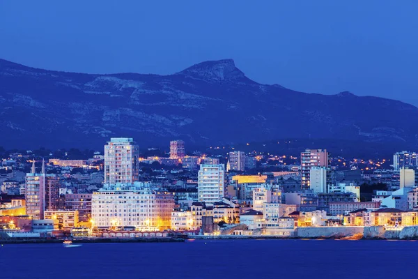 Marseille panorama z Frioulského souostroví — Stock fotografie