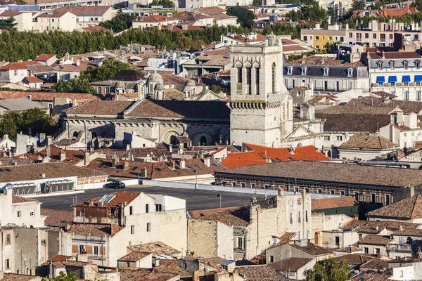 Notre-Dame-et-Saint-Castor Cathedral in Nimes — Stok fotoğraf