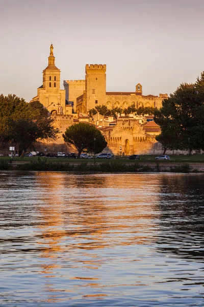 Catedral de Aviñón al atardecer — Foto de Stock