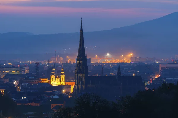 Panorama di Linz all'alba — Foto Stock