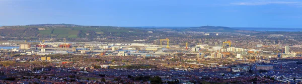 Aerial panorama of  Belfast — Stock Photo, Image