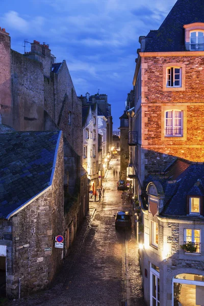 St-Malo - gatan i gamla stan — Stockfoto