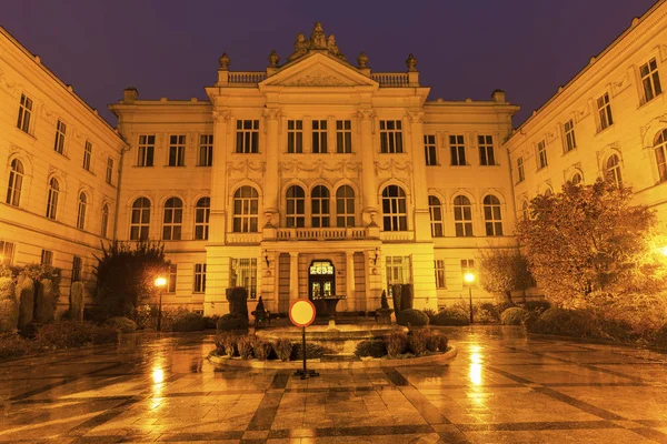 Стара будівля суду у Пйотркув Трибунальського — стокове фото