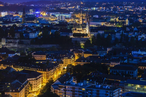 Aerial panorama av Basel — Stockfoto