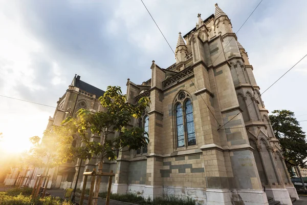 Saint Peter domkyrka i Genève — Stockfoto