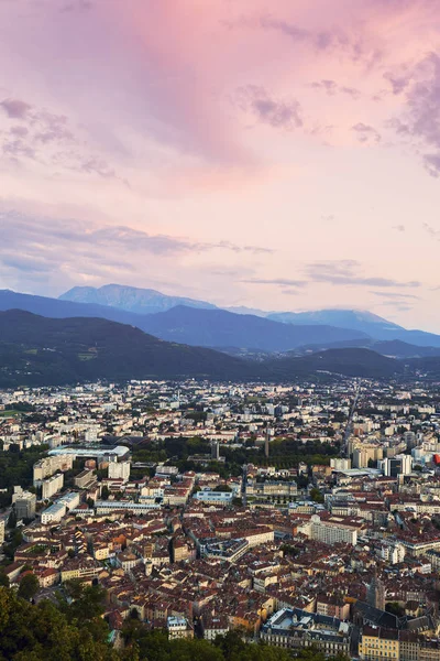 Grenoble al tramonto — Foto Stock