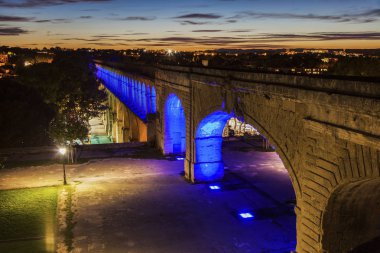Saint Clement Aqueduct in Montpellier clipart
