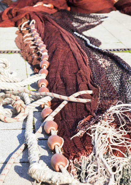 Fishing net - seen in Genoa — Stock Photo, Image