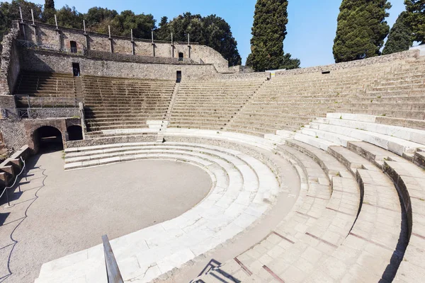 Ruiny Pompejów Roman apmhitheater- — Zdjęcie stockowe