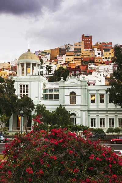 Colorida arquitectura del Barrio San Juan en Las Palmas — Foto de Stock