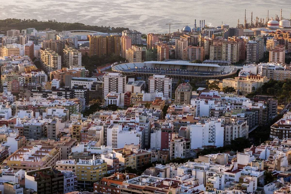 Panorama di Santa Cruz de Tenerife all'alba — Foto Stock