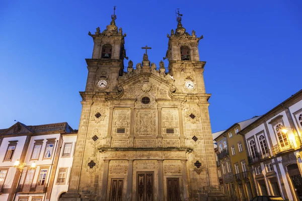 Igreja de Santa Cruz em Braga ao amanhecer — Fotografia de Stock