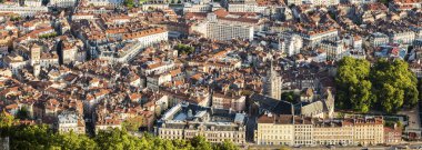 Grenoble mimarisi - havadan görünümü 