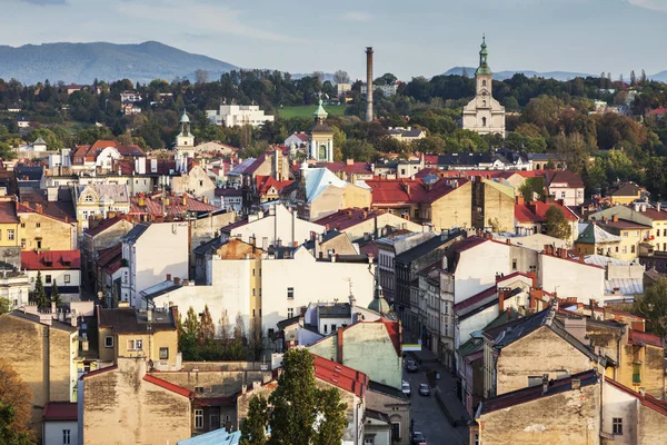 Panorama di Cieszyn al tramonto — Foto Stock