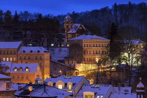 Karlovy Vary kışın — Stok fotoğraf