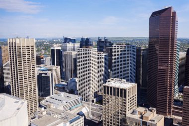 Modern Calgary manzarası Panoraması 
