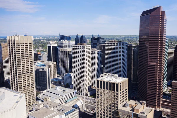 Modern Calgary manzarası Panoraması — Stok fotoğraf