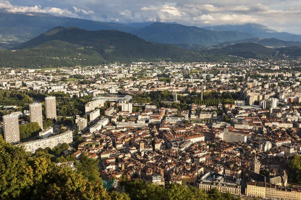 Arsitektur Grenoble pemandangan udara — Stok Foto