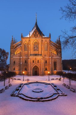 Kutna Hora kilisede St. Barbara'nın