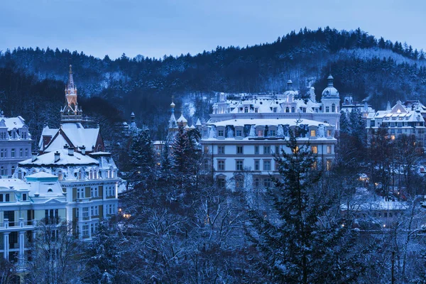 Inverno em Karlovy Vary — Fotografia de Stock