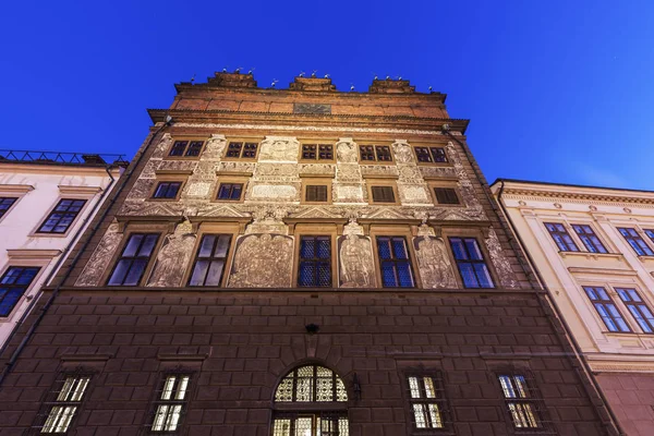 Old Town Hall na Praça da República em Pilsen — Fotografia de Stock