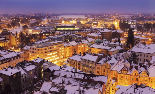 Panorama hivernal de Hradec Kralove — Photo