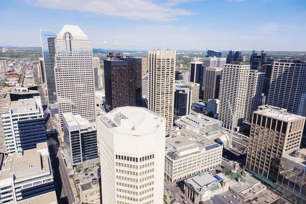 Modern Calgary manzarası Panoraması — Stok fotoğraf