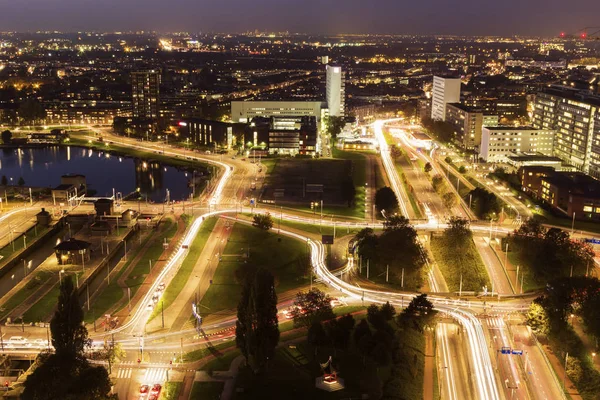 Letecké panorama Rotterdamu — Stock fotografie