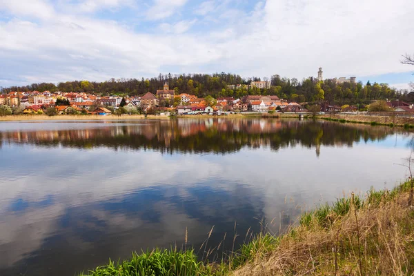 Hluboka nad Vltavou panorama — 图库照片