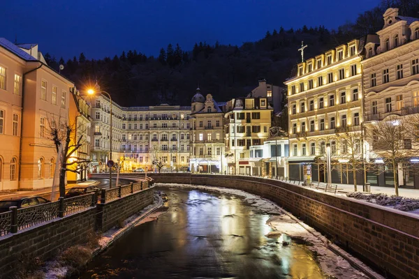 Inverno em Karlovy Vary — Fotografia de Stock