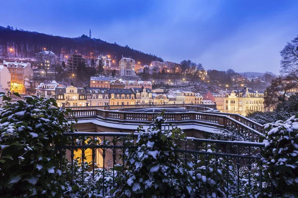 Inverno em Karlovy Vary — Fotografia de Stock